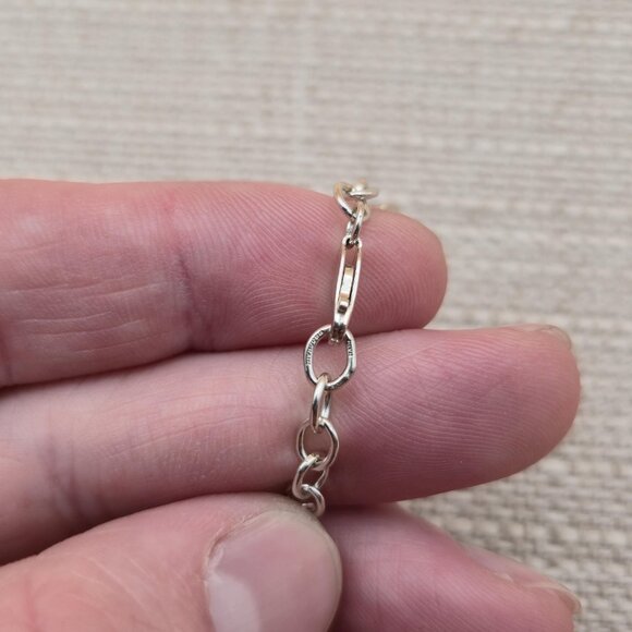 6.25 Inch Sterling Silver Various Religious And Name Charms Bracelet A5831 - Picture 5 of 8